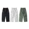 Yidao Vintage 2026 Outono Novo Estilo Japonês Exterior Retrô Multi-Bolsos Cordão Casual Solto Roupa de Trabalho Calça Longa Masculina