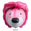 Globo de papel de aluminio con cabeza de oso tridimensional 3D, cabeza de león, cabeza de mono, cabeza de animal, diseño de cumpleaños, globo de película de aluminio al por mayor