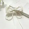 Pinza banana de satén plisado estilo francés para recogidos de mujer, pasador grande para coletas altas, pinza de agarre vertical con un toque de alta gama