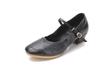 Zapatos de Baile para Mujer, Zapatos de Baile Plateados para Adulto, Zapatos de Baile Cuadrado de Suela Blanda, Zapatos de Baile de Tacón Medio para Cuatro Estaciones, Zapatos de Rendimiento para Baile de Salón