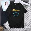Camiseta Transversal Ombro Direito Nicho Blusa de Base com Top Verão 2023 Look Emagrecedor Manga Curta Masculino e Feminino Mesmo Estilo Ins
