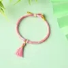Pulsera Zongzi de Hortensia del Día de Mayo, Nueva Cuerda Roja Tejida a Mano para Niños y Bebés, Pulsera de Cuentas DIY de Alta Calidad