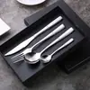 Traje de vajilla directo de fábrica traje de regalo Occidental de cuatro piezas Cuchara Tenedor Acero inoxidable 410 Vajilla Occidental