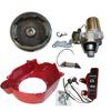 Kit de Conversión a Arranque Eléctrico para Motor de Gasolina 168/170F Motor Generador Volante Interruptor Controlador Modificación en Stock