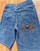 Pantalones Cortos de Mezclilla Retro de Moda Callejera Harajuku para Hombre, Nuevos, Transfronterizos, Góticos, Hip-Hop, Holgados, de Tiro Bajo, Pierna Recta
