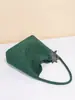 Bolso de mano tejido de terciopelo nuevo original, Bolso de hombro tejido de gran capacidad para el trabajo, Bolso tipo cubo de moda europeo y americano