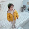 Chaqueta de plumas para niños 2024 Otoño e Invierno Nuevo Estilo para Niños y Niñas Bebé Pequeño y Mediano Ropa de Abrigo de Algodón para Niños Exportación Terciopelo Cálido Ropa de Abrigo de Algodón