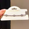 Pulsera Extraíble Estrella Mariposa de Circonita Super Brillante, Diseño Exquisito, Pulsera de Nicho, Lujo Ligero, Sensación de Alta Gama, Joyería de Mano para Mujer