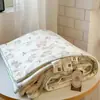 Colcha suave de punto Clase A, suave como una nube, con estampados de dibujos animados frescos, amigable con la piel y suave, adecuada para dormir sin ropa en verano, colcha fina para habitaciones con aire acondicionado