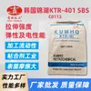 Corea Kumho Ktr 401 Sbs En Stock Caucho de Estireno-Butadieno Termoplástico, Especial para Adhesivo de Modificación de Plástico Elástico