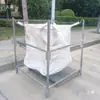 Estrutura de suporte para big bag, rack de suporte para sacos a granel, recipiente para sacos de espaço, suporte para sacos suspensos, removível e destacável