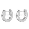 Jiangtitanium F136 Titânio Forma de D Brincos de Agulha Reta Corpo de Liga de Titânio G23 Joias para Body Piercing Simples Argolas Lisas Unhas de Cartilagem Auricular