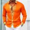 Nueva camisa de moda para hombre con estampado 3D, diseño casual de botones de manga larga, top estampado de moda, disponible para venta al por mayor a partir de una pieza