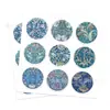 Hk114-T Pegatina Redonda Decorativa con Patrón Retro, Pegatina Selladora Autoadhesiva para Sobres de Tarjetas de Felicitación, Pegatina Decorativa con Patrón de Enredadera