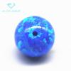 Material japonês contas redondas OP05 Opala azul pedra bruta opala sintética suporte de opala perfuração