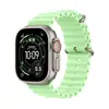 Adequado para Iwatchs12 Silicone Marinho Translúcido Pulseira Apple Watch S10 Apple Watch Ultra4
