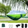 Rede Outdoor Nylon Abertura Rápida Anti-Mosquito Estilo Camping Viagem Respirável Anti-Rasgo Quintal Individual Duplo Pano de Paraquedas