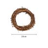 Decoração de vime de guirlanda de Natal anel de vime anel de vime floricultura artesanal toffia material de vime Natal natural toffia