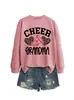 CHEER suéter cómodo holgado talla extra para mujer estampado de leopardo con patrón de corazón comercio exterior transfronterizo Amazon venta al por mayor