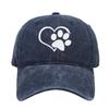 Gorra de Béisbol Suave con Transferencia de Calor de Pata de Perro Corazón Nuevo Transfronterizo 2025 para Hombres y Mujeres Sombrero de Protección Solar para Ocio al Aire Libre