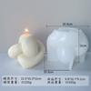 Molde de Vela de Bolas de Hilo Jiahuimei Vela de Nudo DIY Vela Espiral Aromaterapia Jabón Artesanal Molde de Silicona
