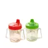Copo de Água Mini Fofo para Bebê Aprender a Beber, Copo de Água com Tampa Flip-Top e Alça, Garrafa de Água para Bebê