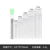Agujas de Coser de Acero Inoxidable, Agujas de Coser a Mano de Ojo Grande, Agujas de Bordar, Agujas Puntiagudas, Juego de Herramientas de Botella de Agujas Transparente