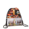 Bolsa con cordón de Gota de Agua Mochila de Almacenamiento con Cordón Bolsa Mochila Bolsa de Almacenamiento para Deportes al Aire Libre Viajes