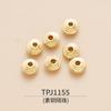 Cobre Chapado en Oro de 18K Roscado Espaciador OVNI Anillo para Correr Dragón Espaciador Tablón Cuenta de Cobre Cuerda de Mano Wen Jugar Accesorios de Joyería DIY