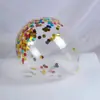 Globos Redondos de Lentejuelas Doradas Globos Mágicos de Confeti Rellenos Rosa Dorado Transparente Decoración de Fiesta Suministros