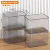 Caixa de Armazenamento Transparente Doméstica de Mesa Grande Capacidade Caixa de Armazenamento de Roupas Armazenamento de Brinquedos Plástico Grande Espessada Caixa de Armazenamento