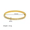 Pulsera Snap-On de Acero Inoxidable Chapada en Oro Real Estilo Fresco y Dulce de Colores Ins Accesorios de Joyería al por Mayor Estilo Ins