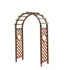 Arco de Madera Anticorrosivo Soporte para Flores de Exterior Macetero para Patio Planta Trepadora para Jardín Exterior Valla Divisoria para Flores Soporte para Flores Decoración de Balcón Puerta de Entrada