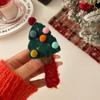 Navidad vintage hecho a mano fieltro de lana línea telefónica lineal anillo para el pelo otoño e invierno burbuja de lana trenza cuerda para la cabeza ins joyería para mujer