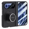 Adequado para Xiaomi 18 Fold, apresentando acabamento fosco, suporte magnético giratório, design de dobradiça e capa rígida para proteção contra quedas.