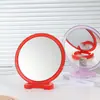 Espejo de Maquillaje Rojo Shunxin Espejo Festivo de Boda Espejo de Escritorio de Plástico de Doble Cara Espejo de Maquillaje