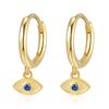 Brincos Tendência Olho de Diabo em Prata Esterlina 925 para Mulheres, Design Estilo Coreano, Moda de Nicho, Ear Cuffs Simples Es3123
