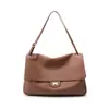 Bolsa de mão estilo Chanel em camurça, bolsa de ombro casual versátil, couro bovino de camada superior, bolsa tote feminina de grande capacidade para vendas transfronteiriças