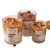 Cera de Gel vertida a mano Rodajas de Cera para Aromaterapia en Forma Cilíndrica con Temática de Café Helado, Personalizables con Logo, Exclusivamente para Ventas Transfronterizas