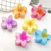 Pinza para el cabello de hada dulce, color caramelo transparente, plumeria, accesorio para coleta, moderno para mujer