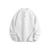 Nueva Camiseta de Otoño e Invierno 2025 para Hombre Casual 330g Peso Pesado Manga Larga Cuello Henley Forro Polar Cálido Camiseta Base