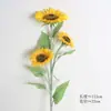 Ramo de girasoles individuales estilo europeo al por mayor flor de girasol artificial decoración de sala de estar en casa girasol de simulación al por mayor