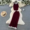 Conjunto elegante e casual de colete e saia com design floral tridimensional, conjunto versátil decorativo de duas peças para moda feminina de verão