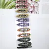 Pinza BB de pedrería estilo coreano Pinza para el pelo Pinza rectangular de diamante de celebridad de Internet Tienda de 2 yuanes Venta al por mayor de fábrica Pinza de pedrería de colores para flequillo