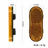Adecuado para Montura de Reflector Lateral Xiaomi 6Lite, Cubierta Decorativa para Patinete Eléctrico, Tira Reflectante, Accesorios Universales