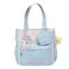 Estilo Coreano Ins Alta Beleza Valor Contraste de Cores Bolsa de Ombro para Aluno do Ensino Médio Doce Fofa Bolsa Transversal Bolsa de Aula para Estudante