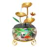 Transmissão ao Vivo Ornamentos de Água Circulante Fábrica Fonte de Mesa Água Corrente Aquário Arte em Ferro Decorações de Casa Internas