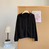 Cárdigan con capucha y cremallera de Lyocell, sedoso y fresco, ligero, transpirable, protector solar, resistente a los rayos UV, top casual holgado para exteriores
