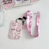 Série M Sanrio Formato de Gato Fofo Desenho Animado Cartão de Ônibus Infantil Pegar/Deixar Crachá Crachá de Jardim de Infância Escola Porta-Cartão Retrátil