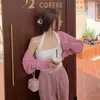 Cardigã de Malha de Seda Gelada para Mulheres, Estilo Fino de Verão, Peça para Cobrir com Proteção Solar de Manga Longa, Top Jaqueta Curta tipo Capa